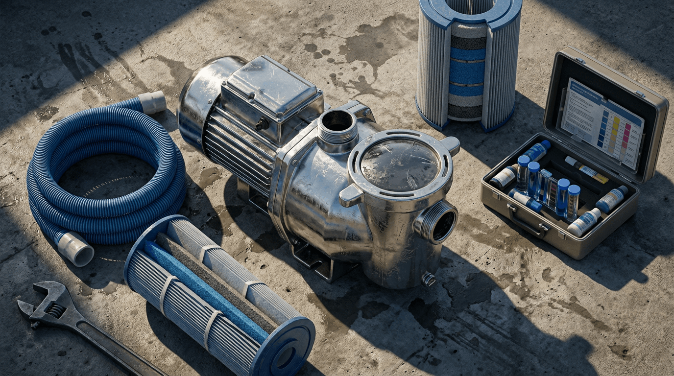 Professional pressure washing equipment and preparation