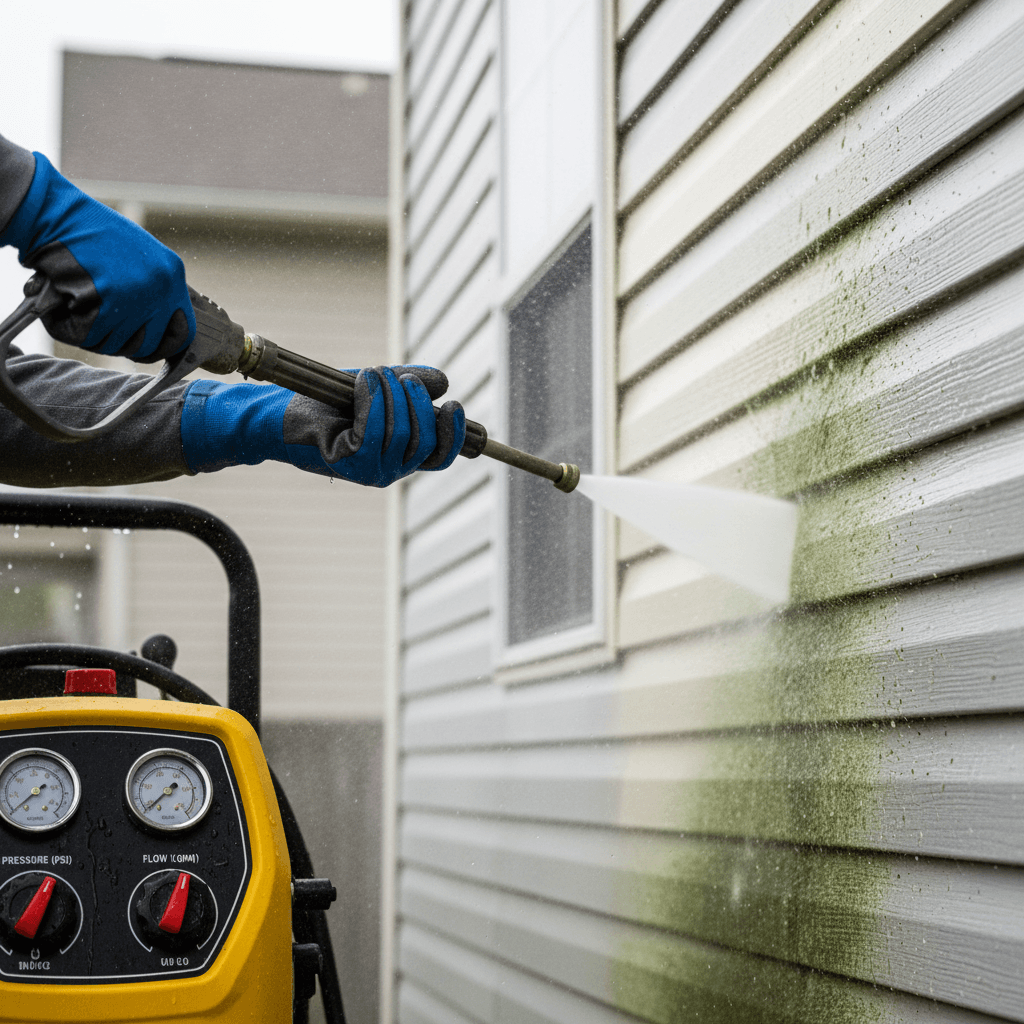 Comparison of soft washing and pressure washing equipment and techniques